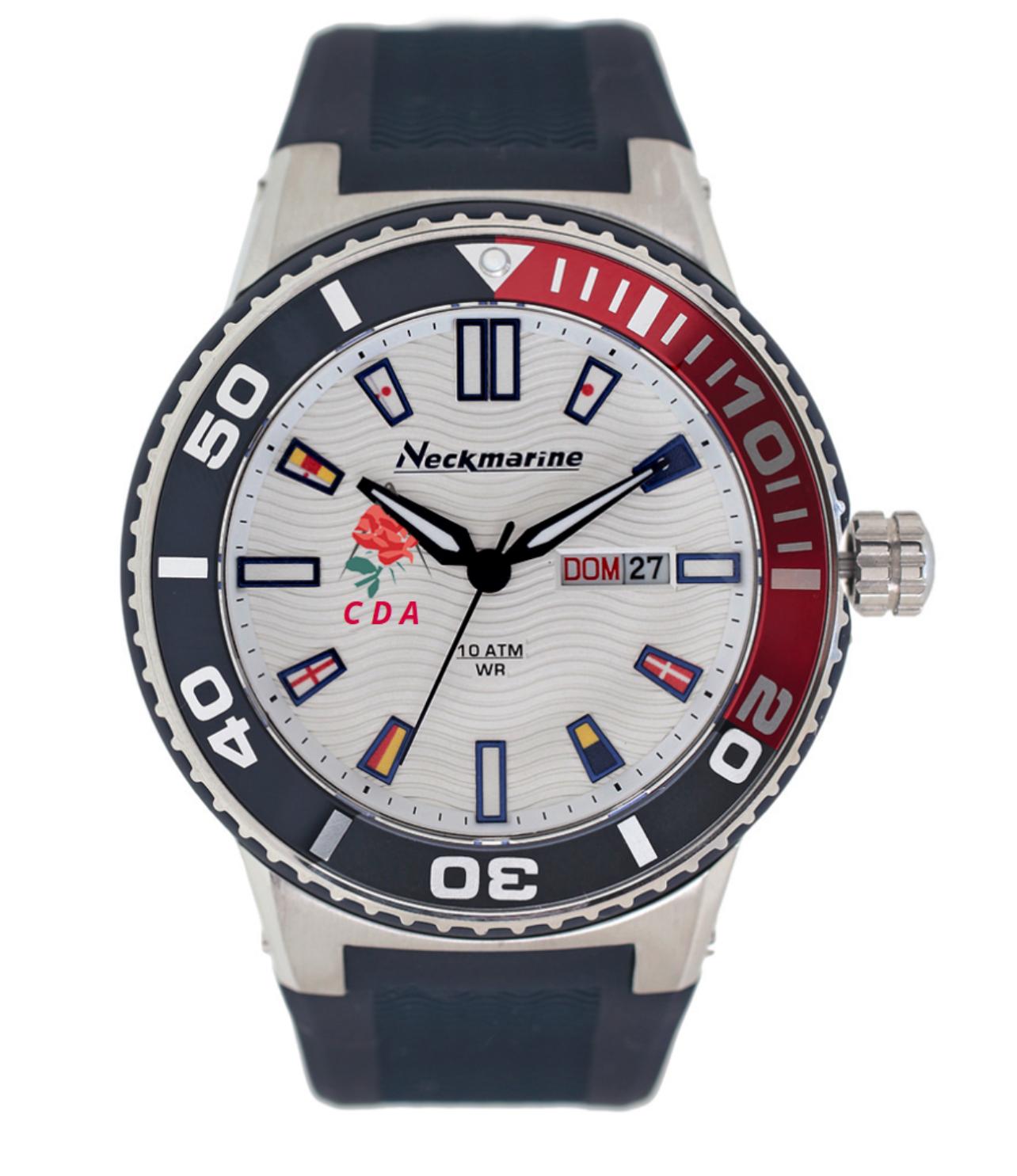 Vista frontal del reloj